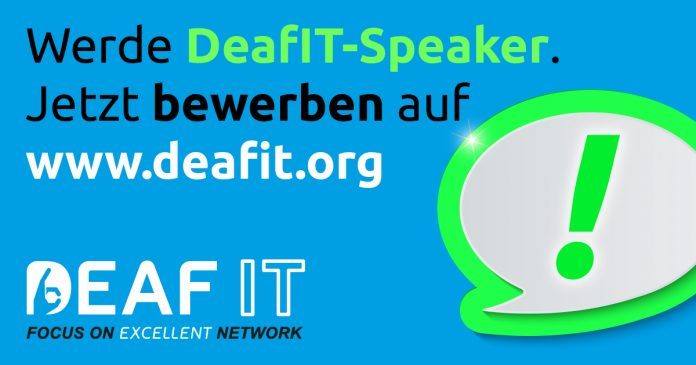 Werden Sie DeafIT Speaker auf der DeafIT KOnferenz 2018