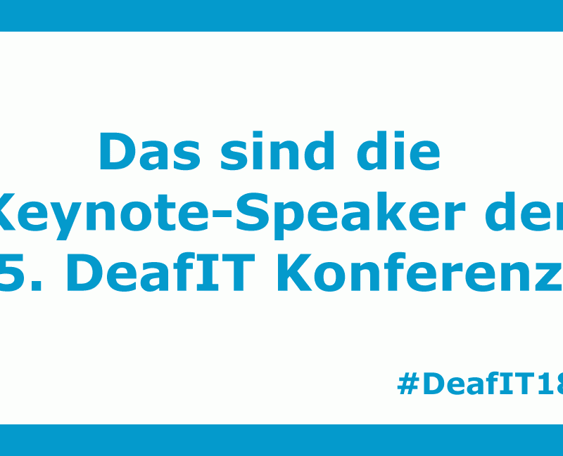 DeafIT 2018 Keynote Speaker