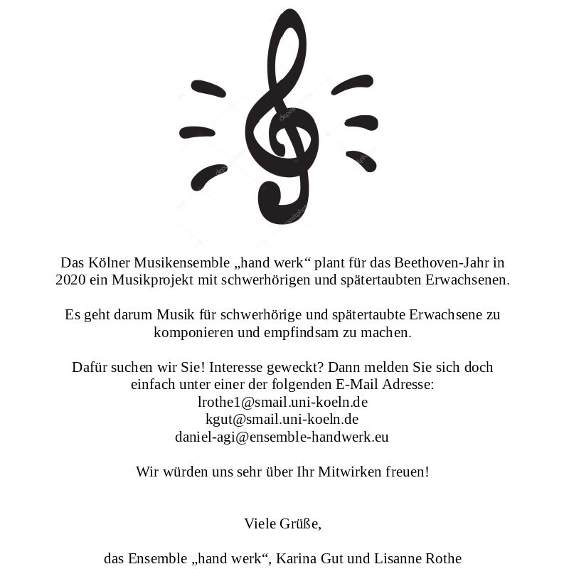 Plakat Musikprojekt