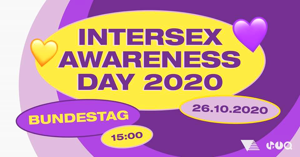 Intersex Awareness Day, Bundestag, 15Uhr, 26.10.20