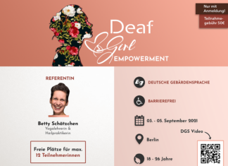 Infoflyer für Deaf Girl Empowerment