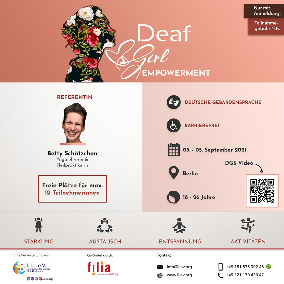 Deaf Girl Empowerment Flyer