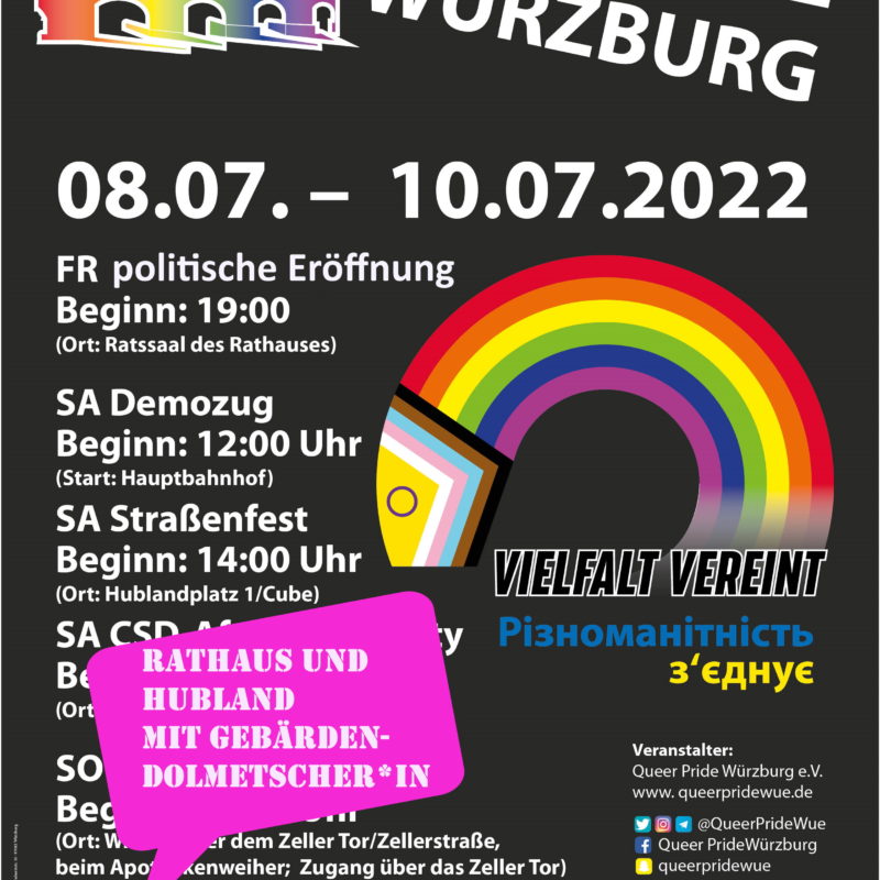 Plakat 420 x 594_CSD 2022_Gebärdendolmetscherin