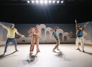 Eva Borrmann, Meike Hess, Florian Kenner, David Kilinç auf der Bühne