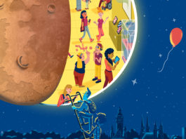 Logo der Museumsnacht mit offenem Mond.