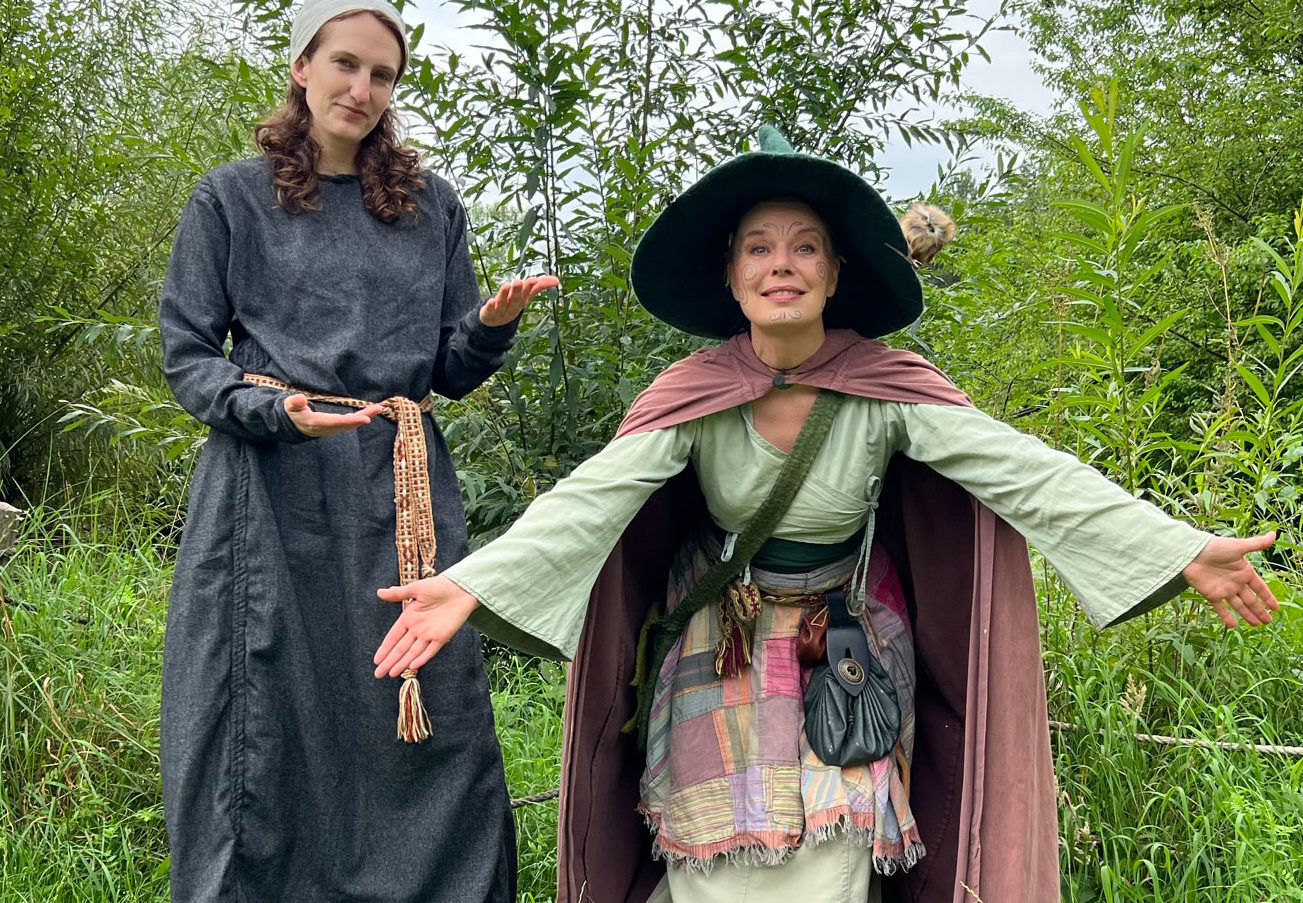 Märchenhexe Silberzweig im Museumsdorf Düppel.