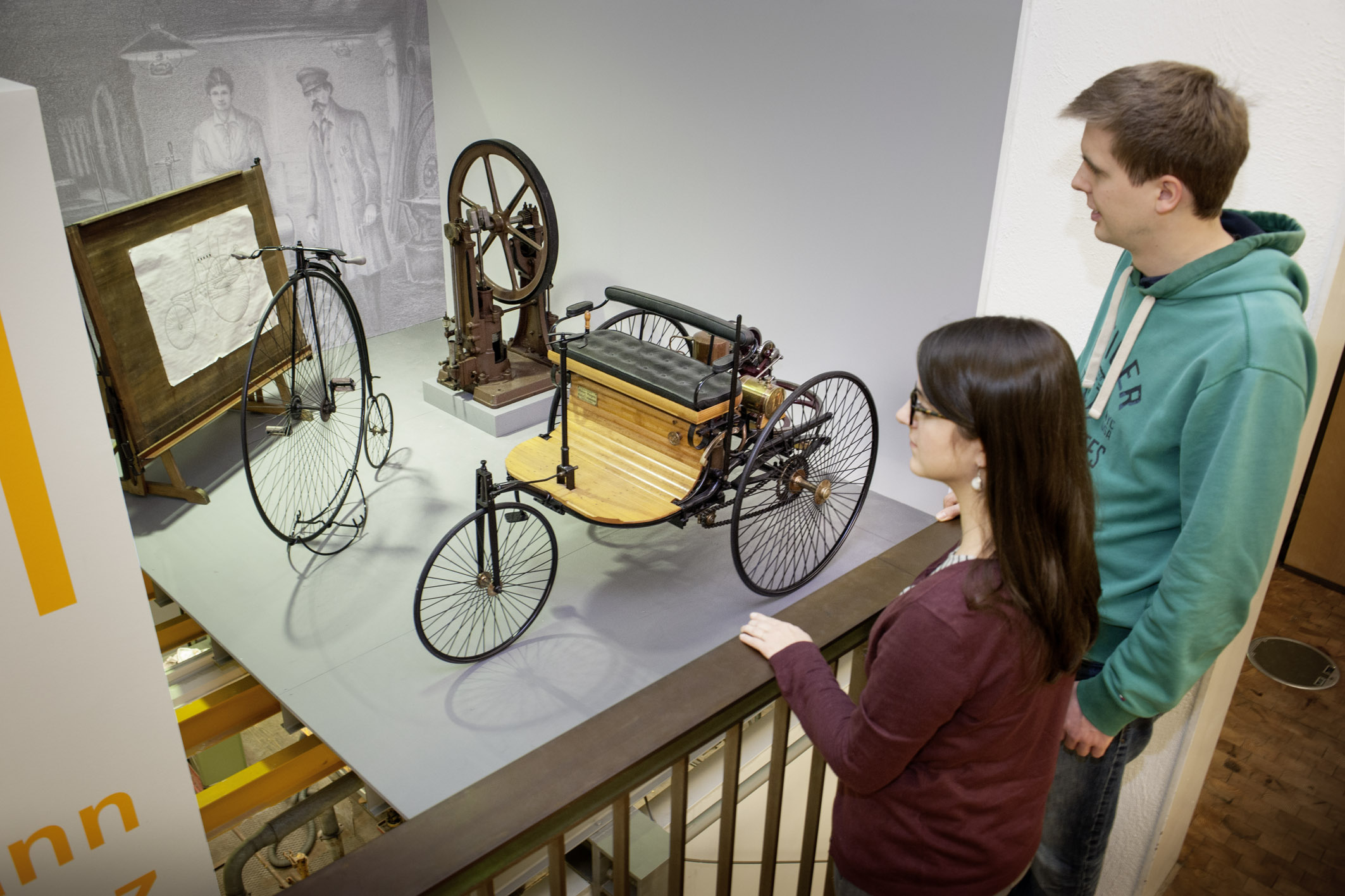 Benz-Patentmotorwagen: Nachbau im TECHNOSEUM