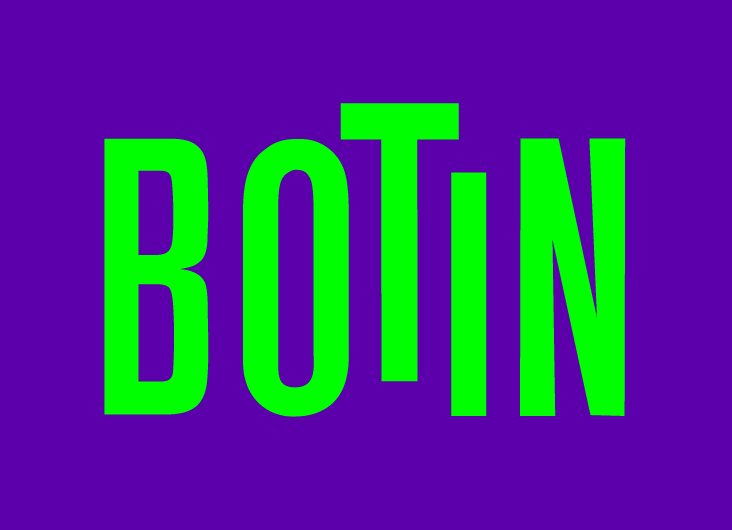 Logo Botin Grün und Lila