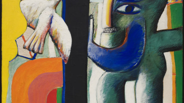 Horst Antes, Interieur, Figur mit Volgel, 1962-64, Foto: Herling/Herling/Werner, Sprengel Museum Hannover