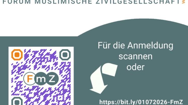 Der Flyer beinhaltet die Veranstaltungshinweis, die auch im Text aufgeführt sind. Wichtig, zu dem aufgeführten Link, ist hier auch ein QR Code.